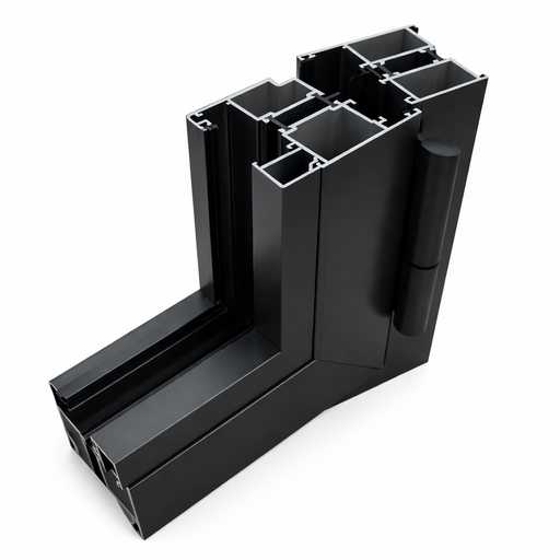 découpe châssis aluminium porte vitrine